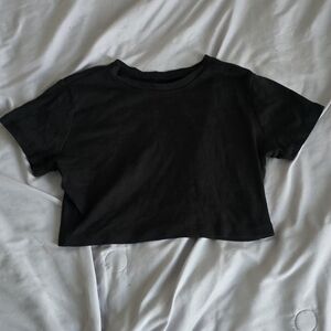 Classic Black Women's Crop Top